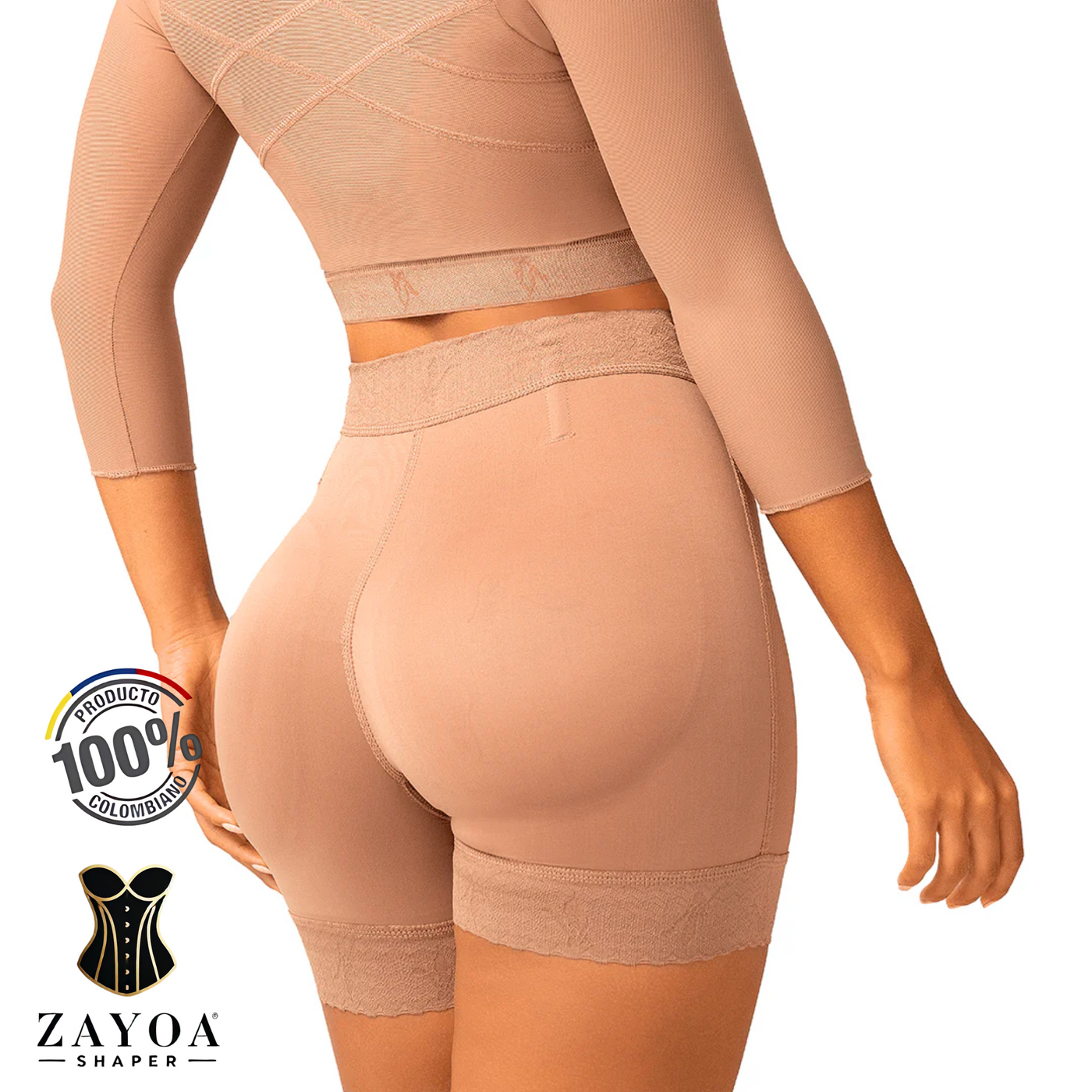 5038 - Push-Up Sheath With Hooks (Seamless Buttocks)